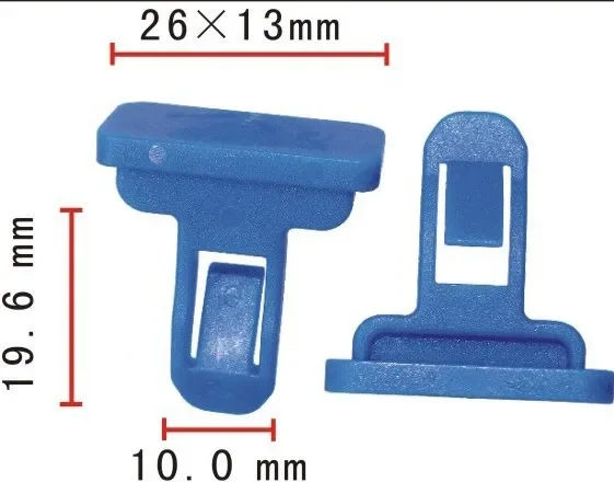 Shhworldsea 100 шт. автозажим крепеж крыло внешняя пластина бампер зажим для