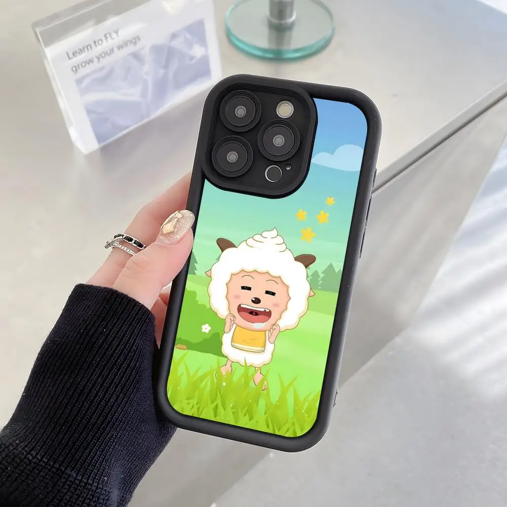 Фото Чехол для телефона «Приятная Козочка и Большой Большой Волк» для iPhone 17 Air 16 E 15 14 Plus 13 12 11 Pro Max, защитный чехол Sky Eye Stepped №2