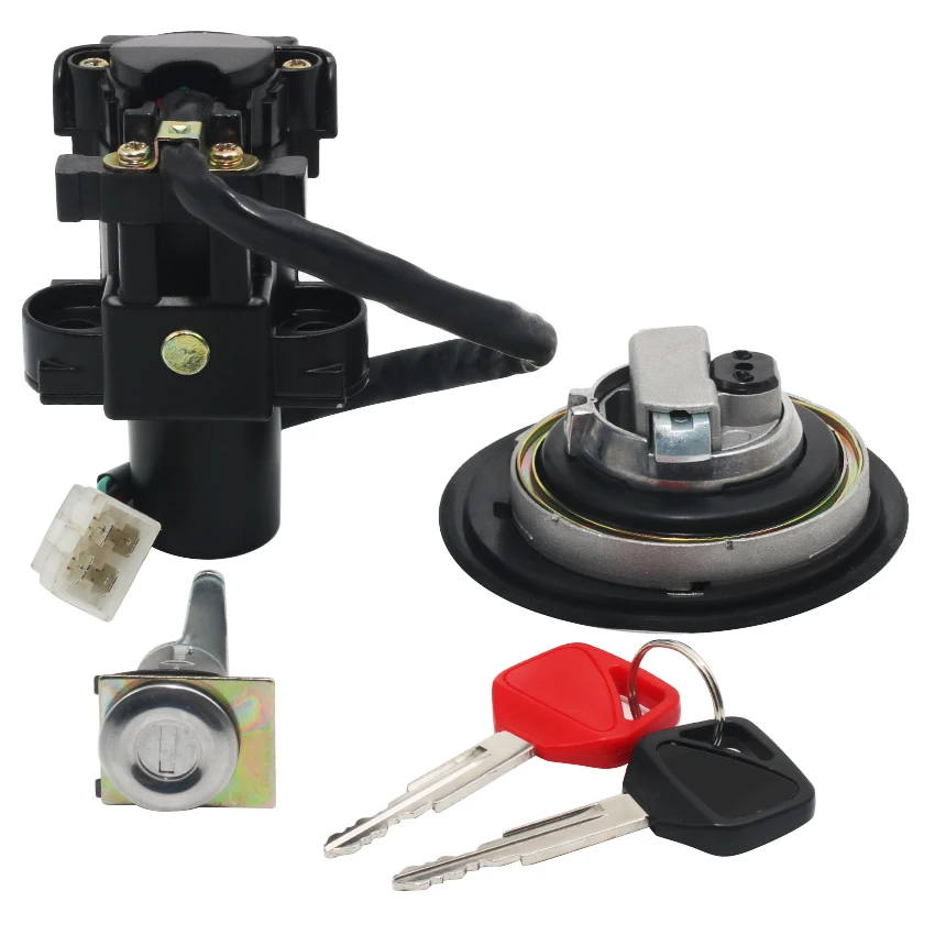 Замок зажигания топливного газа с комплектом ключей для Honda CB250 Hornet 250 35010-KEA-J50