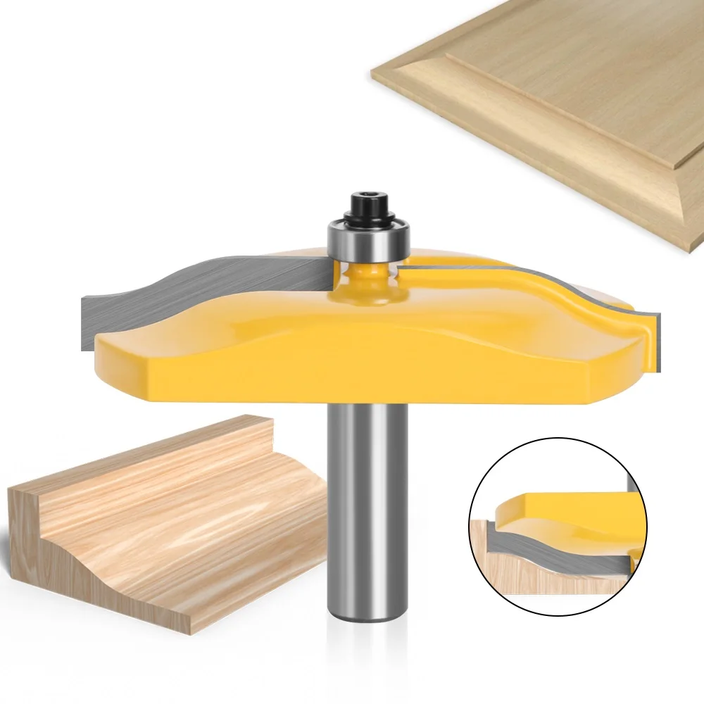 

1pc 12mm 1/2 Inch Shank Carbide Raised Panel Router Bit with Ogee Wood Door Large Router CNC Milling Tool Woodworking