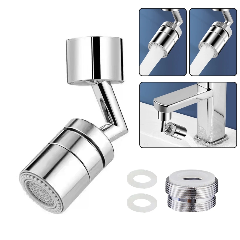 

Universal Kitchen Faucet Anti-splash Aerator Bathroom Tap 720° Rotatable Faucet Sprayer Saving Water Tap Nozzle Extender Adapter