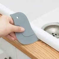 1pc scraper cute cartoon penguin shaped soft multifunction squeegee oil plate scraping kitchen baking cleaning tools randomcolor