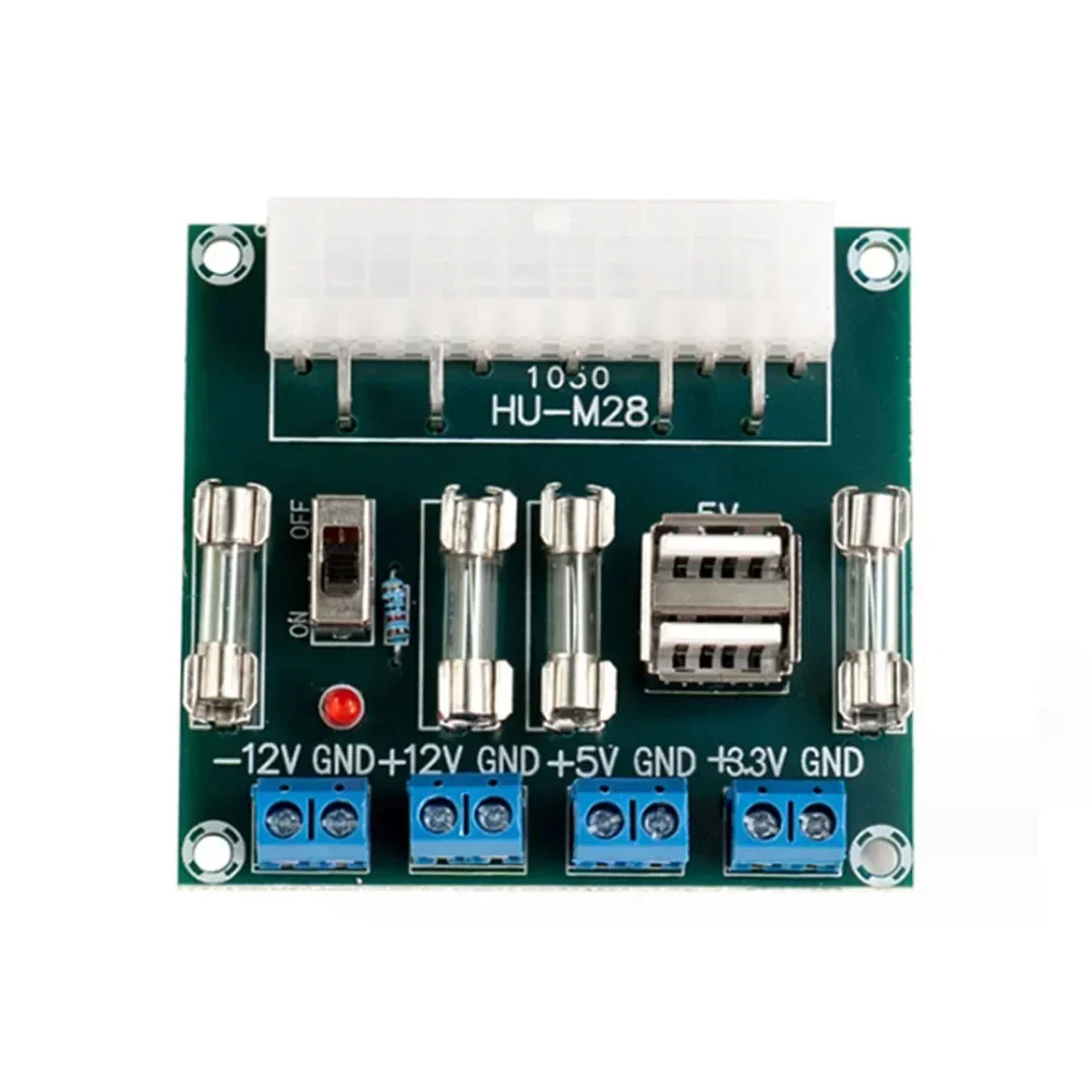 XHM229 HUM28W 24-контактный модуль питания настольного компьютера ATX плата адаптера