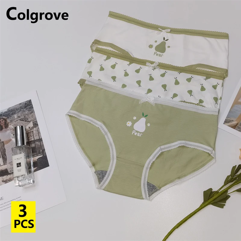 

Женские хлопковые трусики с бантом, кружевные трусики с принтом груши