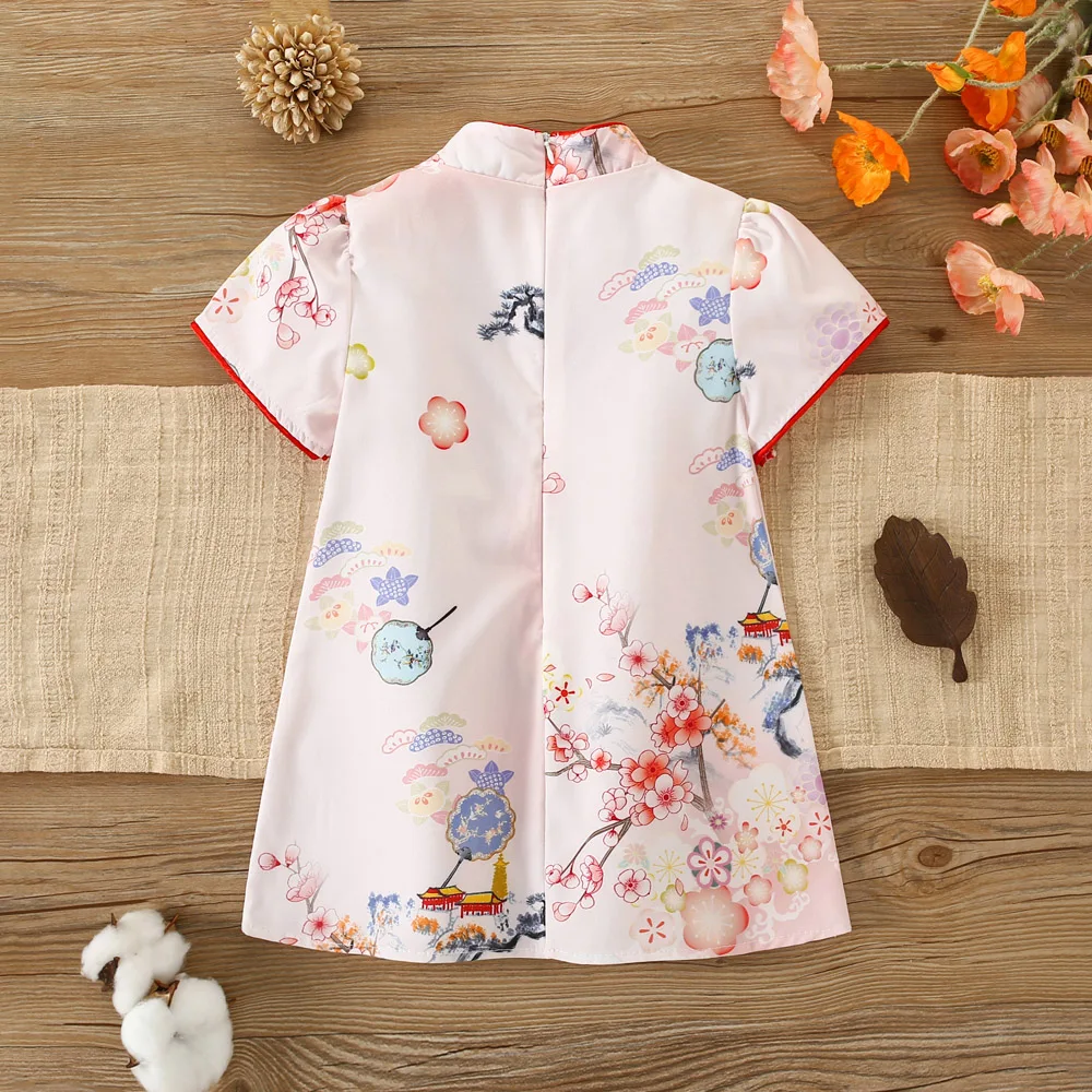 Платье в китайском стиле для девочек