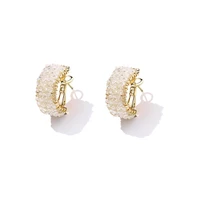 new original design classic party exquisite super sparkling crystal circle earrings fashion jewelry gift