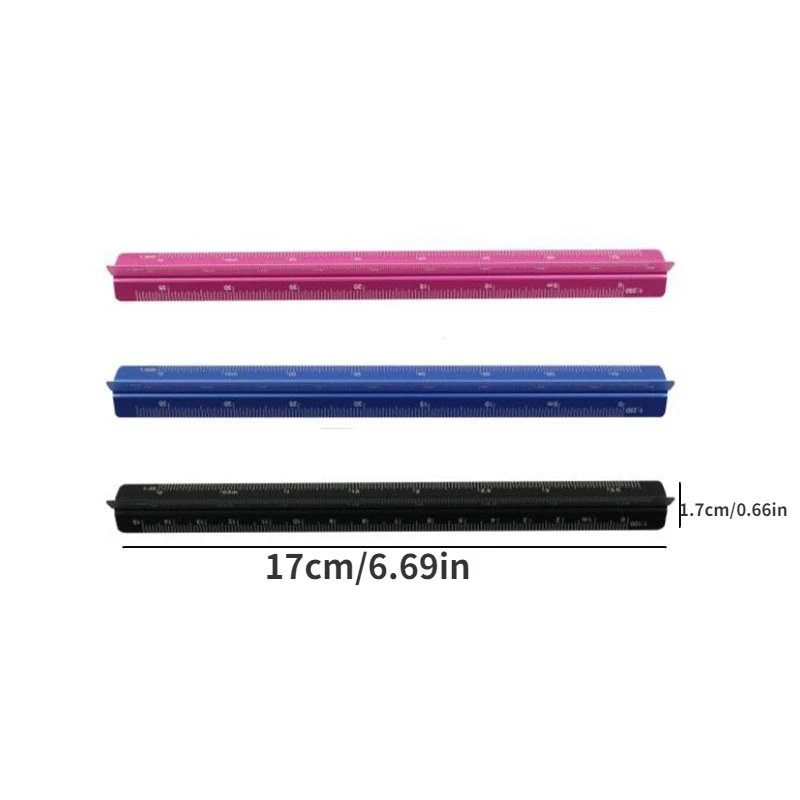 Рисунок 5 - Цветная алюминиевая треугольная линейка