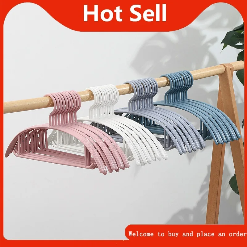 

Household Non-slip Clothes Drying Rack Simple Plastic Storage Hanging Clothes Seamless Semi-circle Household Adult Macaron Color
