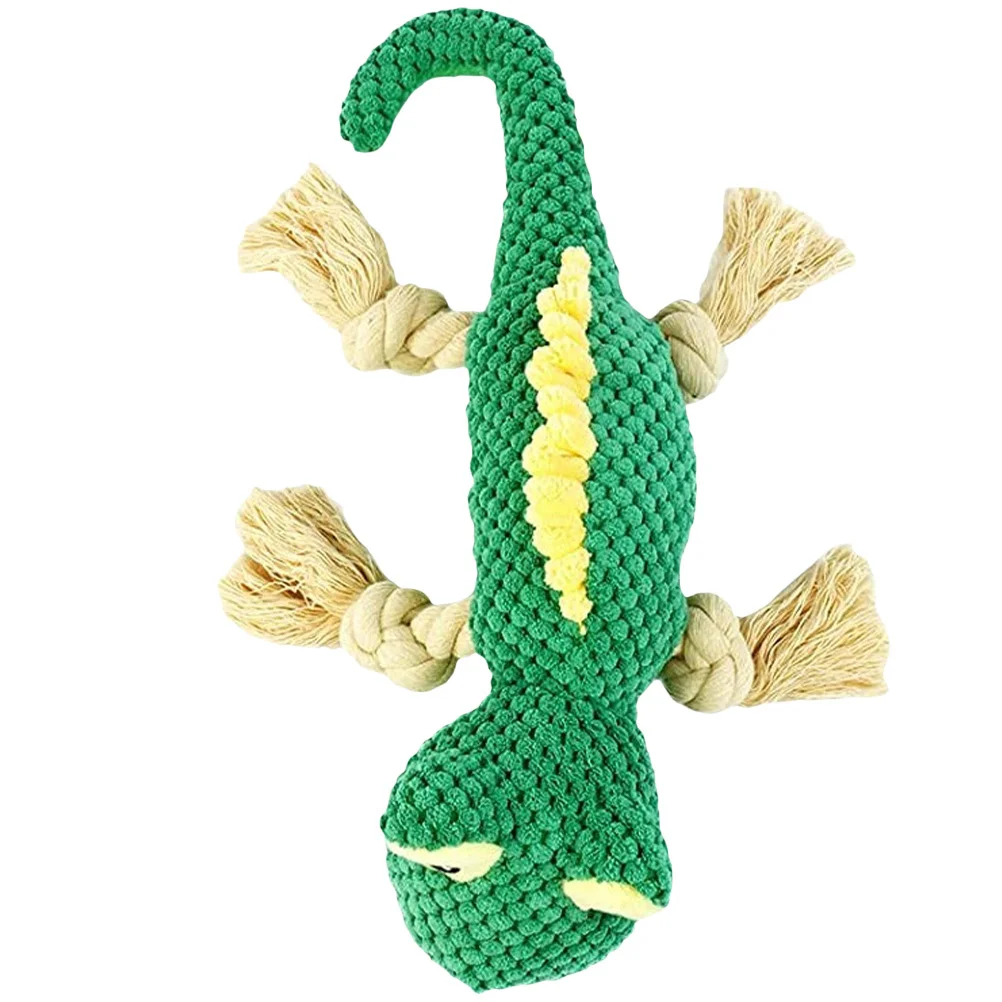 

Toy Dog Puppy Chew Toys Pet Plush No Interactive Aggressive Activity Paper Crinkle Stuffed Lizard Cute Bite Grinding Molar