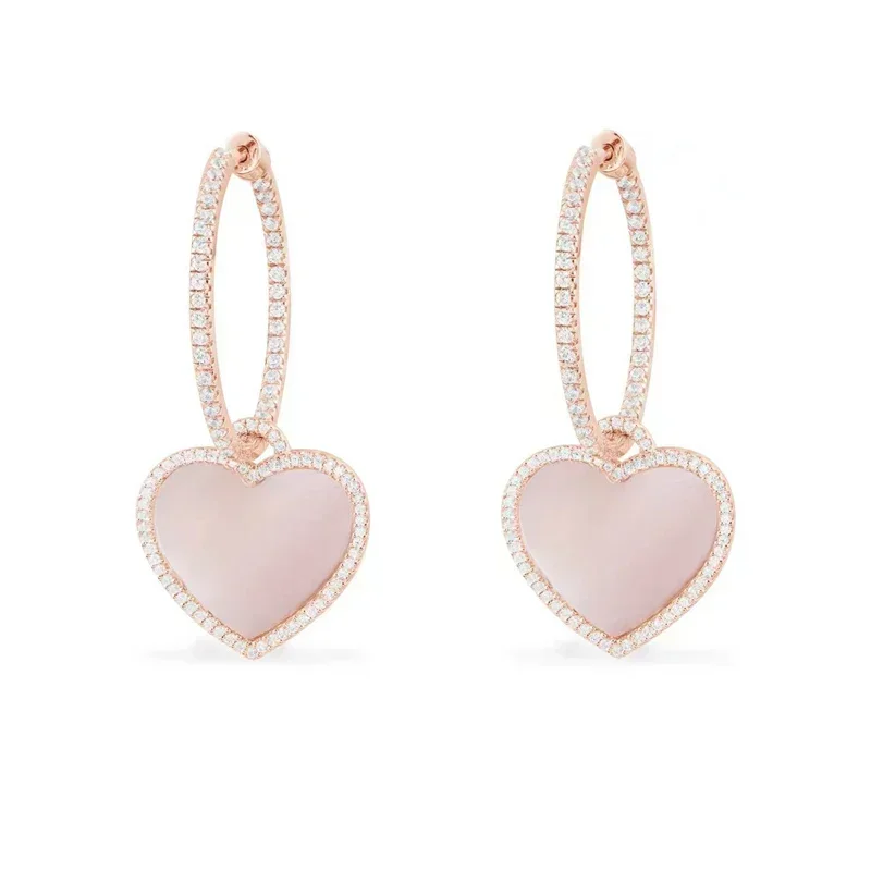 Высококачественные серьги LI KI из серебра 2022 пробы с надписью Love Pink Fritillation подарок