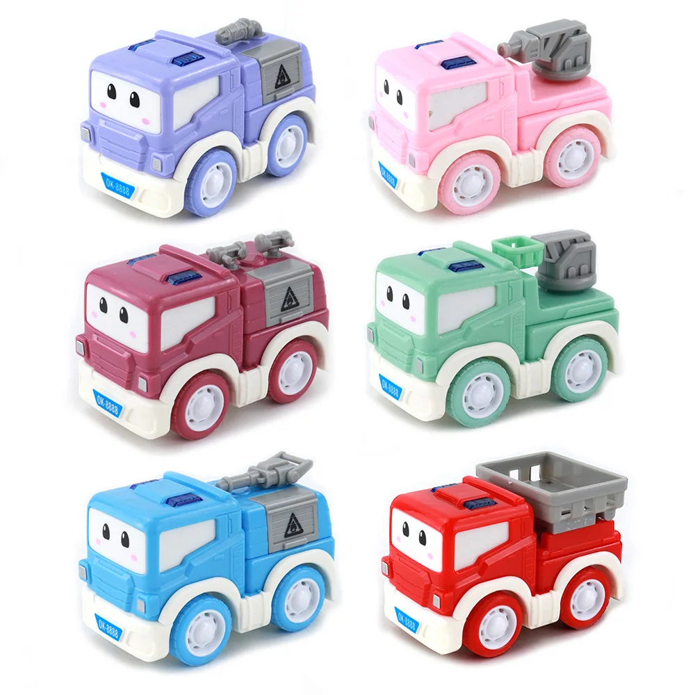 6 шт. Детский конструктор пожарная машина |