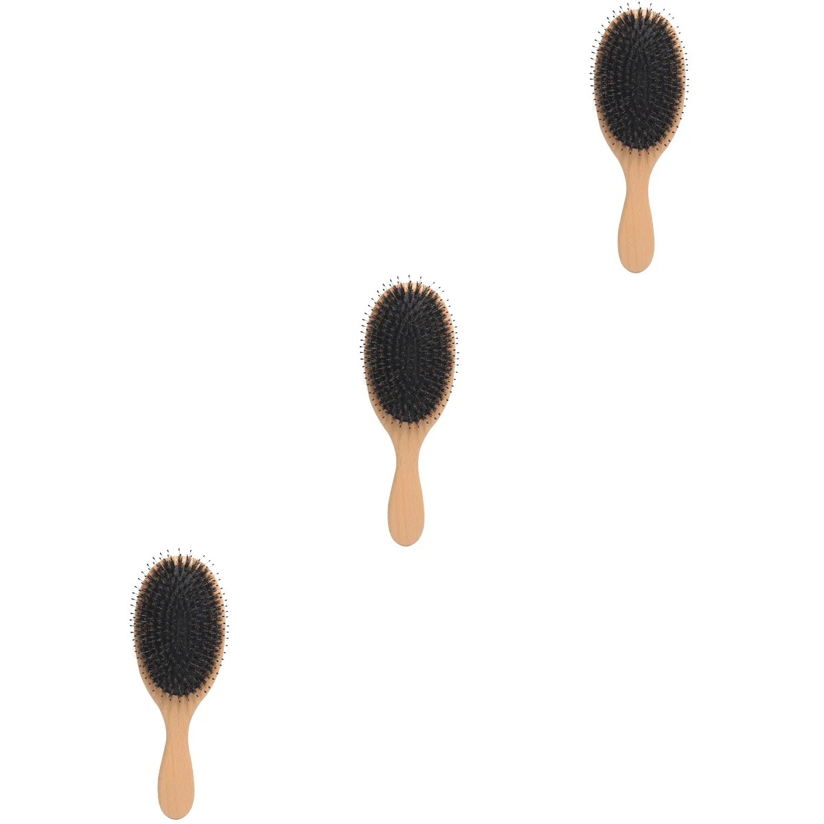 

3 Pieces Solid Wood Comb Womens Hair Brush Hair Styling Comb Women Paddle Brush Dry Hair Brush Miss