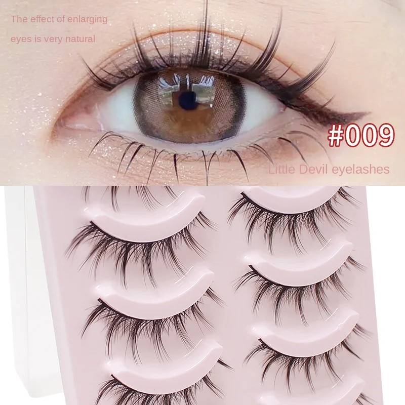 

5 Pairs Small Demon Manga Lashes Cosplay Cartoon Big Eyes Daily Natural Makeup Makeup Cosmetics Anime Lashes Individual