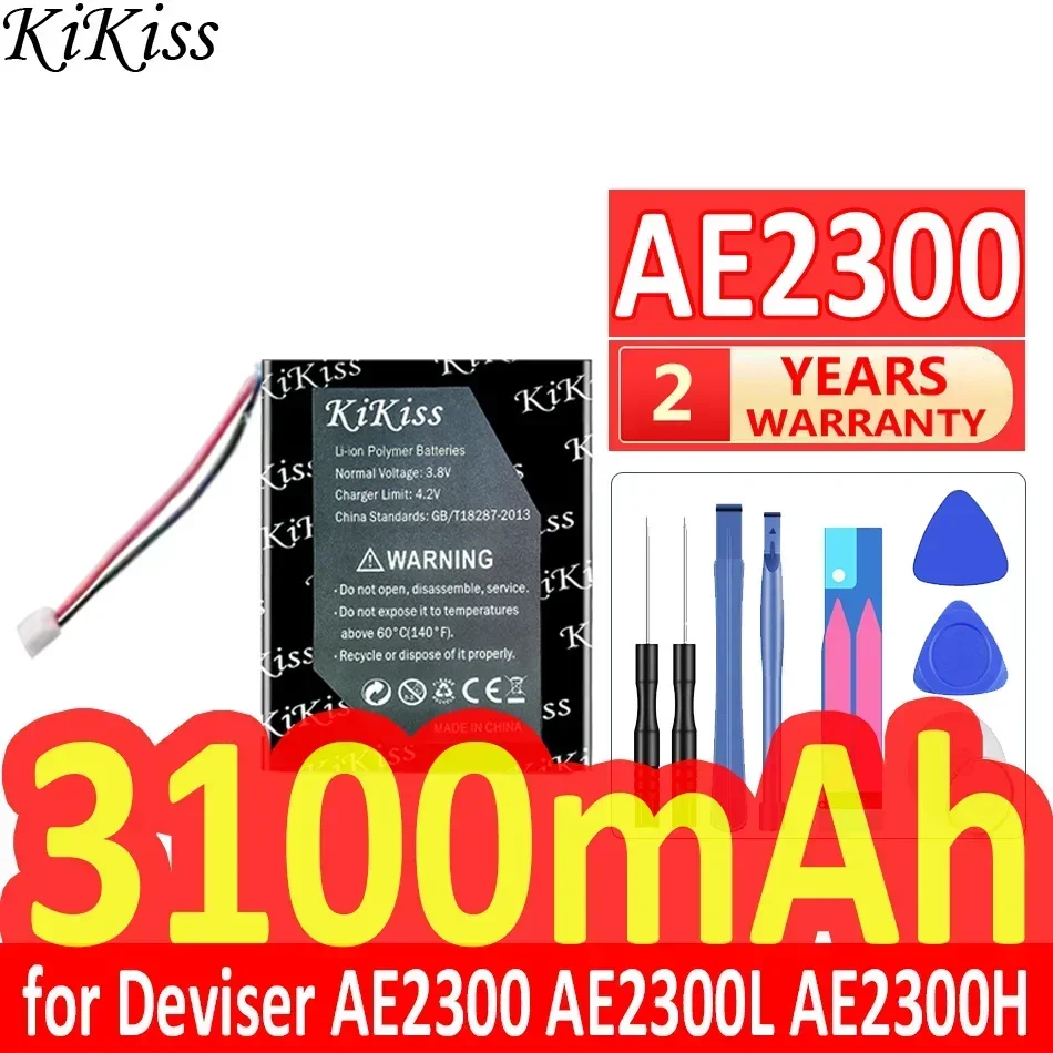 Фото Аккумулятор KiKiss 3100 мАч для тестера оптического волокна Deviser HYLB-1787 AE2300 AE2300L AE2300H №1