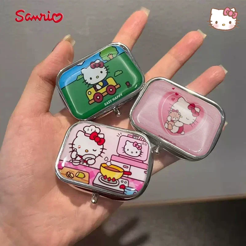 Sanrio Hello Kitty портативная шкатулка для драгоценностей Kawaii дорожный