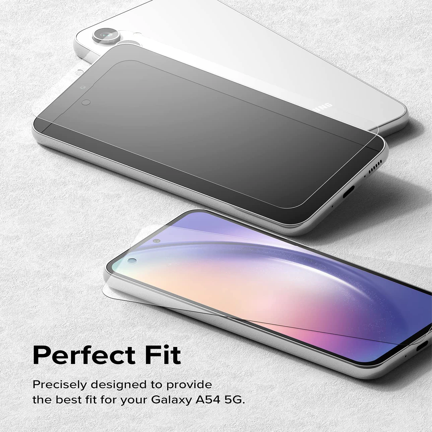 2/4Pcs Screen Protector Glass For Samsung Galaxy A54 Tempered Glass