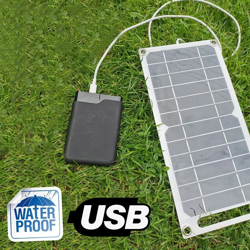 

Portable Solar Panel 5V Solar Plate with USB Safe Charge Stabilize Battery Charger for Power Bank Phone Outdoor Camping Home