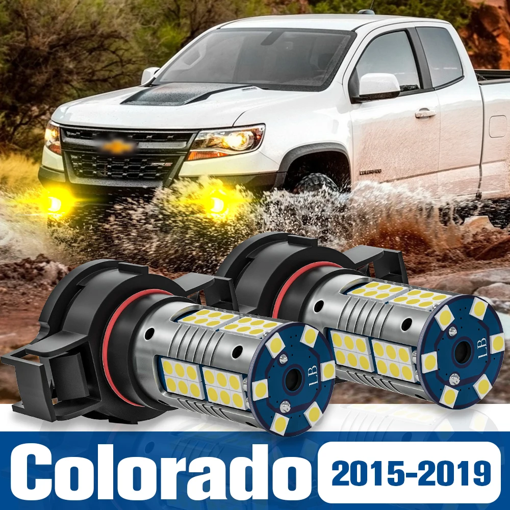 

2pcs LED Fog Light Blub Lamp Accessories Canbus For Chevrolet Colorado 2015-2019 2016 2017 2018