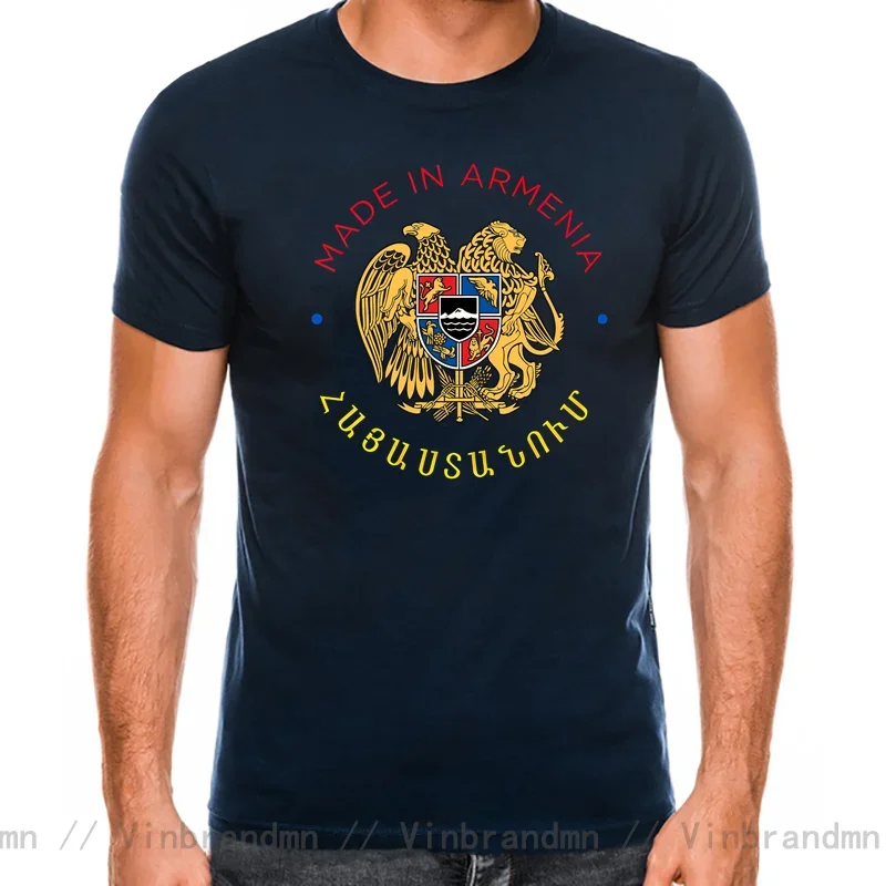 New Stylish Vintage Made In Armenia T shirt women men Retro Armenian Coat Of Arms T-shirt Pride Birthday Gift Tee
