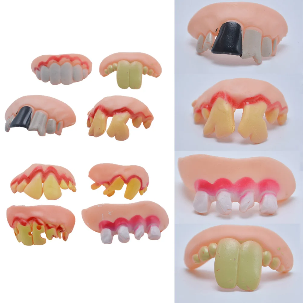 

Braces Set Funny Buckteeth Photo Props Denture Tricky for Cosplsy Party