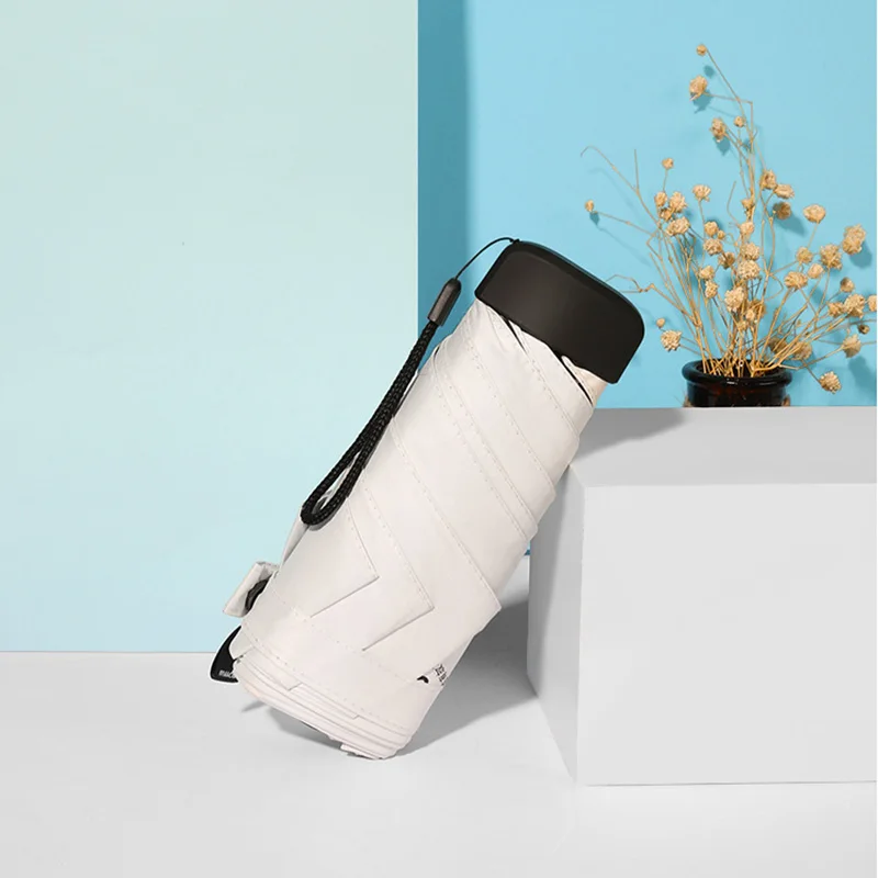 Ультралегкий женский зонт от дождя и солнца Компактный Зонт Ветрозащитный