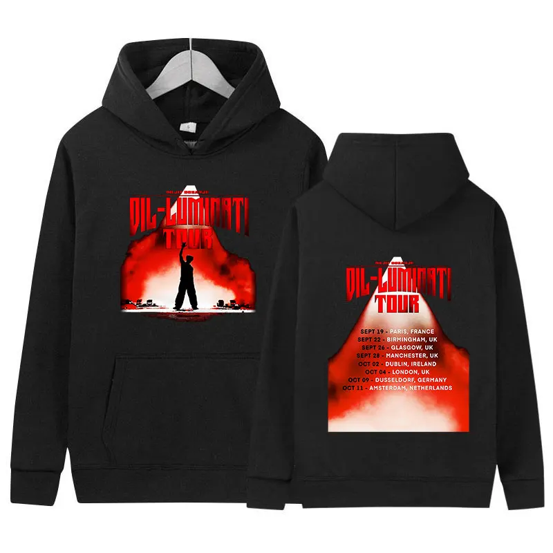 Толстовка Diljit Dosanjh Dil-Luminati Tour 2024 Мужская Модный пуловер в стиле хип-хоп винтажная