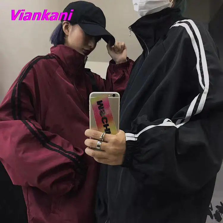 

Женские куртки BF Style, Шикарные солнцезащитные весенние куртки для отдыха в стиле Харадзюку, на молнии, модная простая популярная верхняя одежда