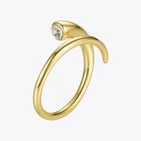 enfashion curve crystal opening ring gold color winding shape rings for women accessories finger fashion jewelry gifts r194010