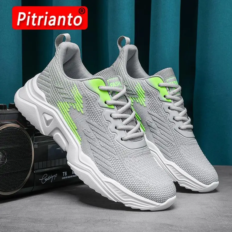 

Кроссовки мужские сетчатые дышащие, модная брендовая повседневная обувь, унисекс