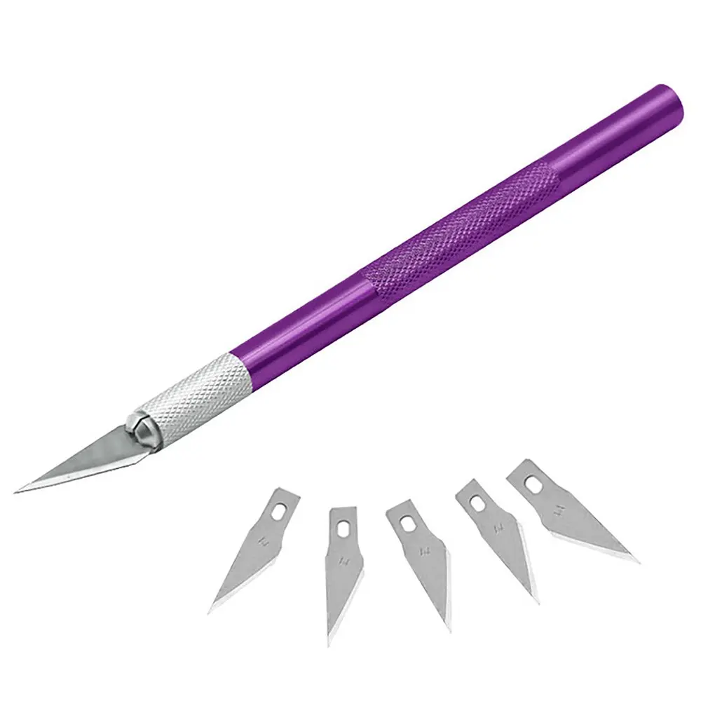 

Carving Metal Scalpel Knife Tools Kit Non-Slip Blades Mobile Phone PCB DIY Repair Hand Tools