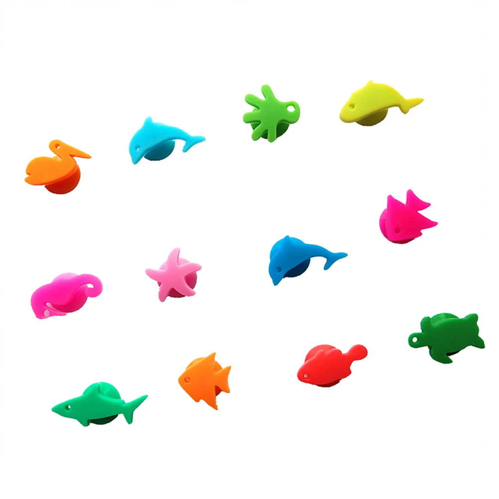 

12Pcs Markers Decorative Cup Markers Wear-resistant Charms Convenient Markers for Drink Party Decoration