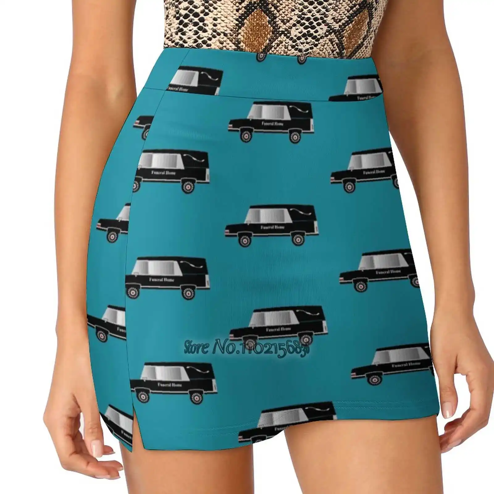 

Mortuary Hearse Women'S Summer Fake Two Piece Skirts Casual Sports Beach Skirt Girl Skorts Hearse Mortuary Hearse Funeral Home