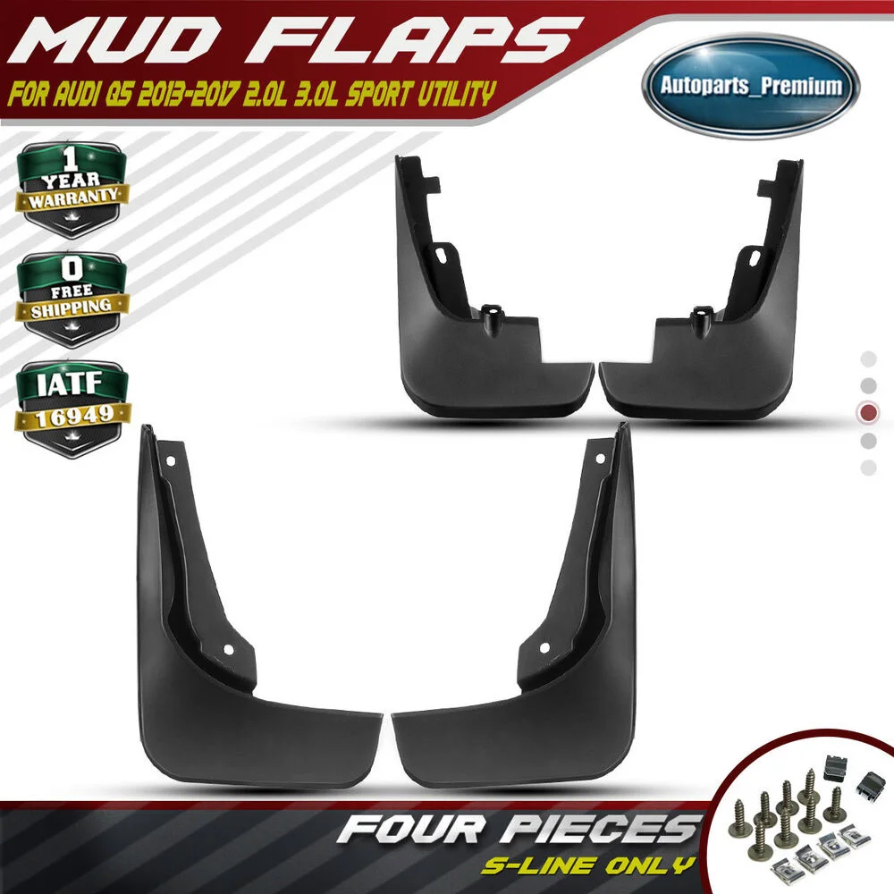 

4x For Audi Q5 2009-2017 Mud Flaps Splash Guards Mudguard Front & Rear Set of 4