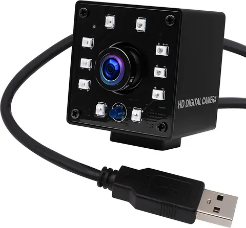 ELP 1080P инфракрасная вебкамера Full HD OV2710 высокая скорость 100fps IR LEDs ночное видение Mini UVC 2MP USB видеокамера для безопасности