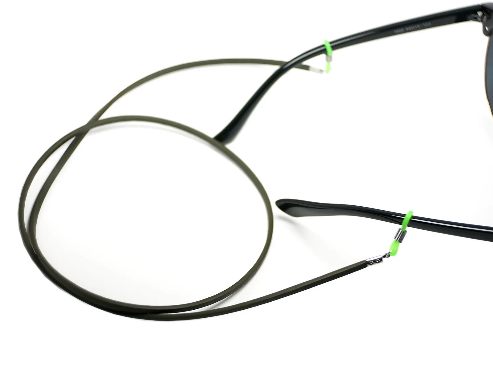 Темно-зеленая мягкая кожаная веревка для очков веревка-цепочка солнцезащитных