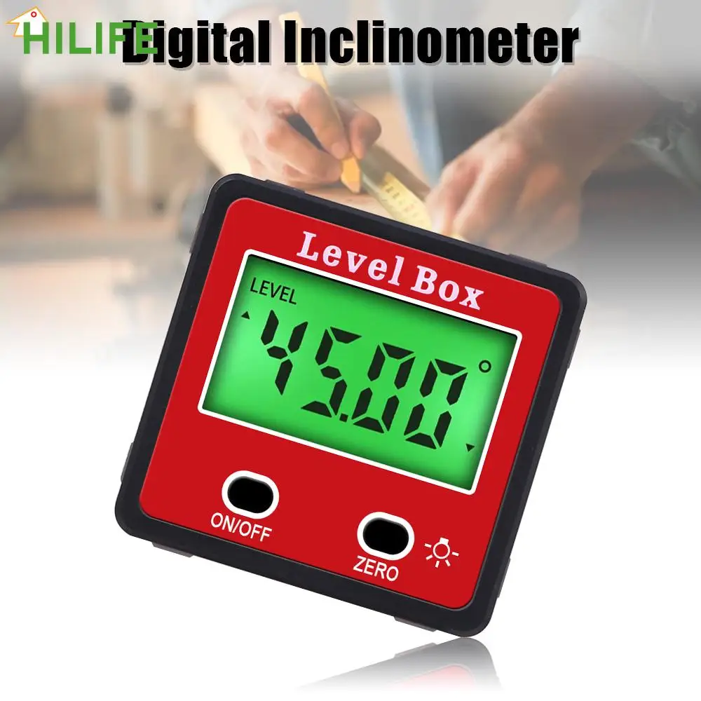 

With Backlight Goniometer 3 In 1 Digital Protractor Horizontal Angle Measuring Instrument Inclinometer Level Box Electronic