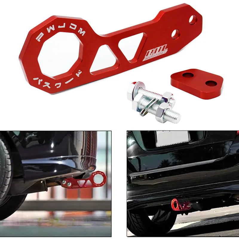 Задний буксировочный крючок из алюминиевого сплава задний для Honda Civic подходит