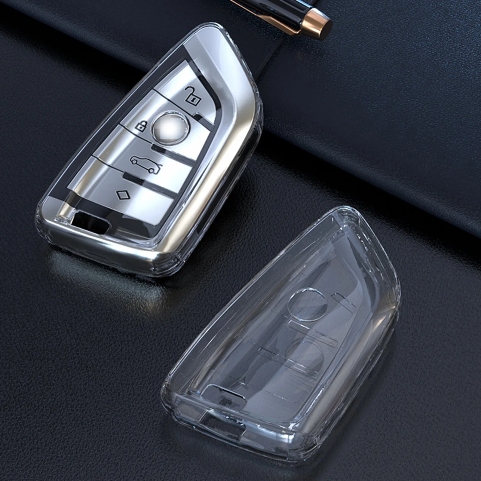 

Car Key Case Cover For BMW 3 5 7 Series X1 X3 X5 X6 F45 F46 G20 G30 G32 G11 F48 G01 F15 F16 Key Shell Protector