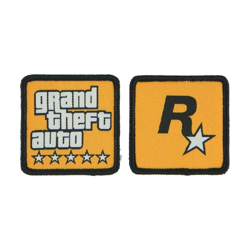 Вышитая нашивка Grand Theft Auto Five Star Citizens тактический значок R-star для одежды сумка