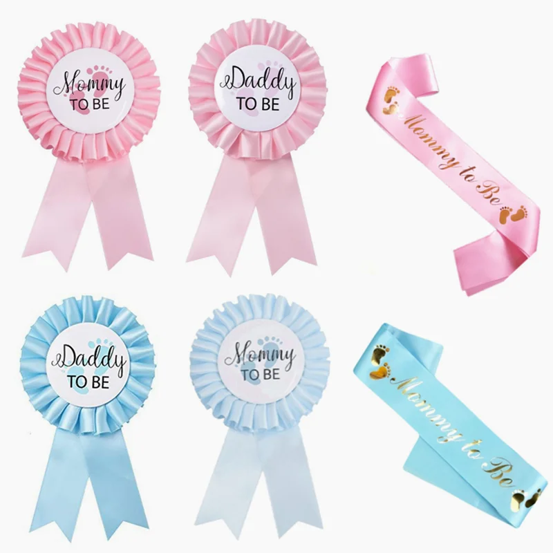 

Наплечный значок с надписью «Baby Shower» для мальчиков и девочек