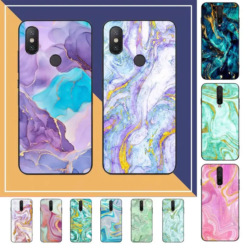 

Gradient Marble Phone Case for Redmi Note 8 7 9 4 6 pro max T X 5A 3 10 lite pro