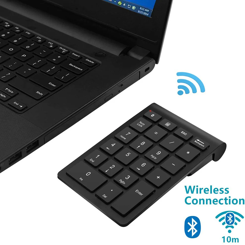 

Klawiatura numeryczna Bluetooth przenośna bezprzewodowa 22 klawiatura z klawiszami zewnętrzna klawiatura numeryczna do laptopa