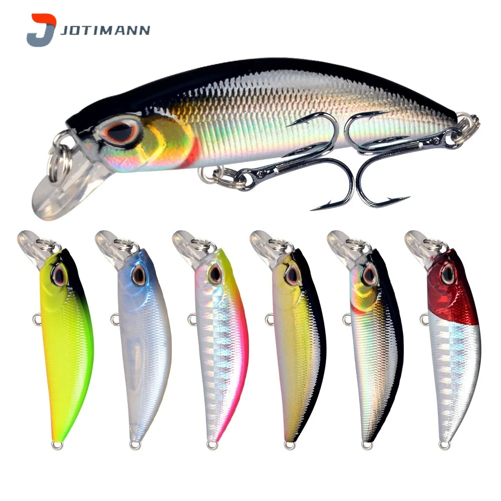 

JOTIMANN Luya Mini Mino Fishing Lure 5g/5.5cm Sinking Hard Bait Jerkbait Wobblers Crankbaits Carp Bass Lure Fishing Tackle