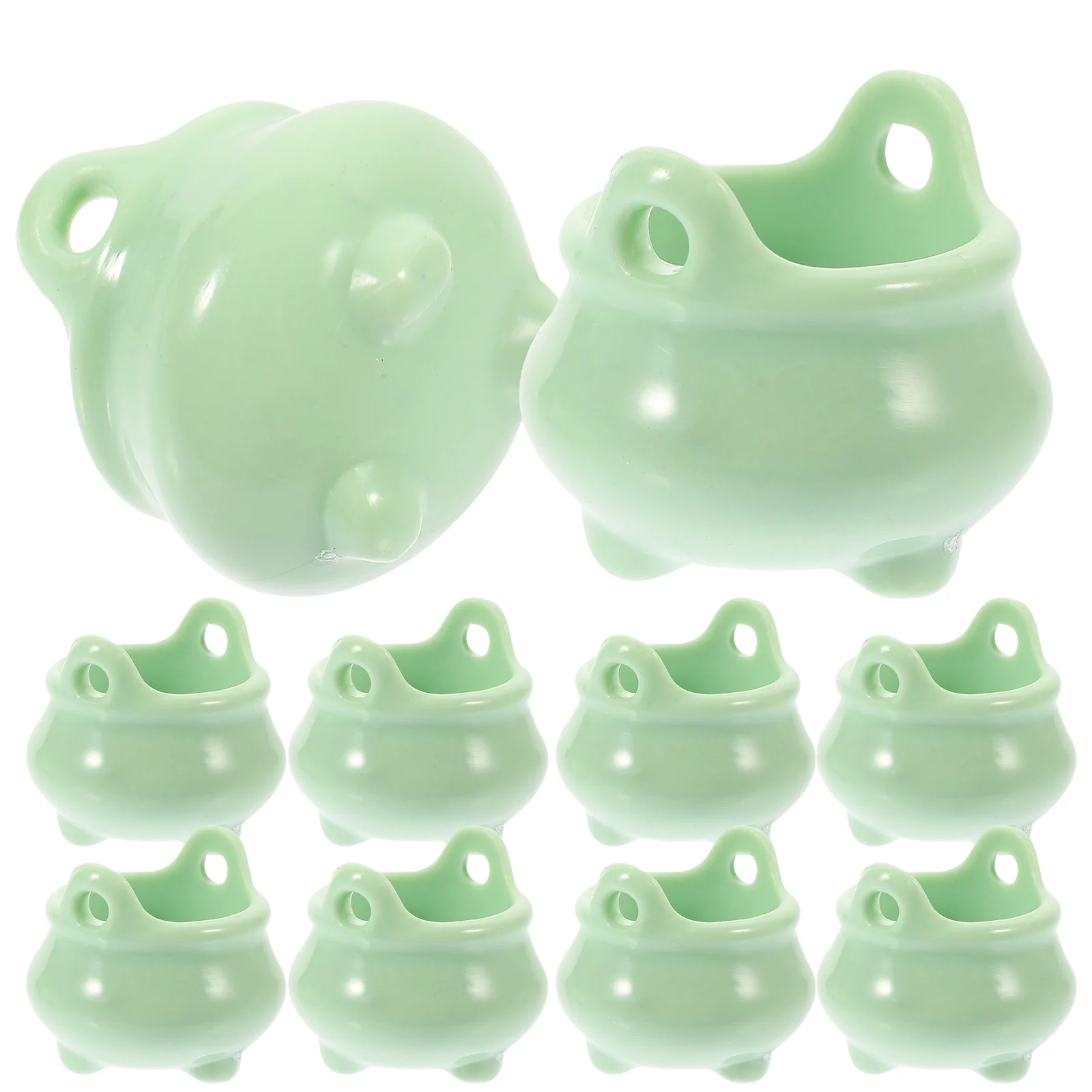 

10Pcs Miniature Cauldron Kettles Micro Landscape Witch Cauldron Pot Ornaments