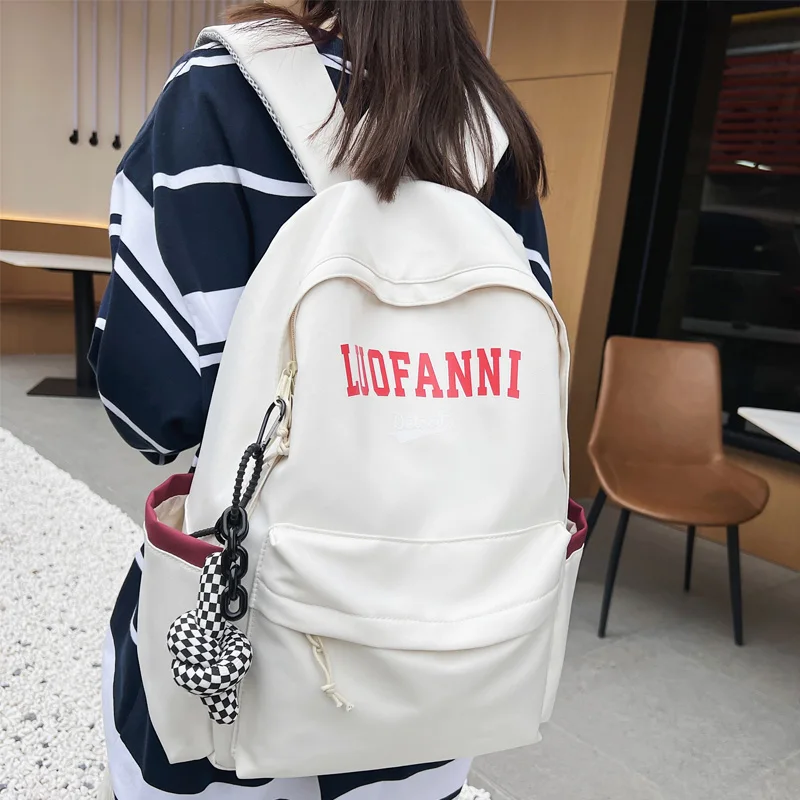 

Водонепроницаемый нейлоновый женский рюкзак DCIMOR унисекс, дорожная сумка с принтом букв, школьный рюкзак в стиле преппи для подростков, ранц...