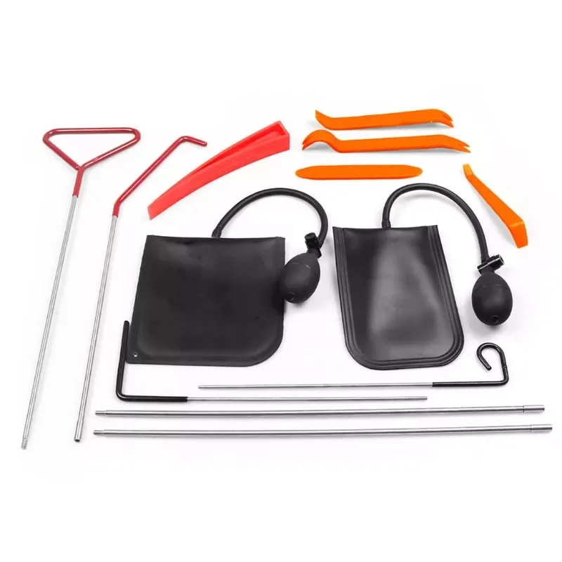 

13x Professional Car Door Open Unlock Tool Kit Lock Out Emergency Wedges Air Pump Universal Emergency Kit for Vehicles