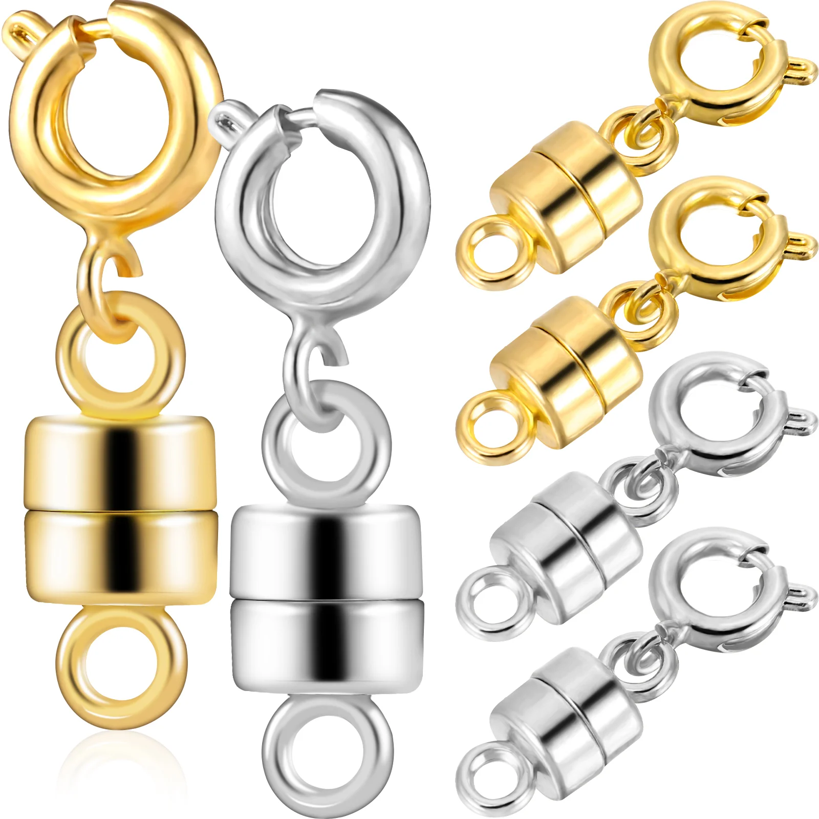 

6 Pcs Magnetic Necklace Clasps and Closures Magnetic Clasps Connectors Locking Clasp Converters for Making Jewellery