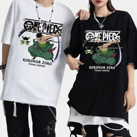anime roronoa zoro print t shirt japanese streetwear vintage tshirts short sleeve for men women oversized cotton t shirt tops