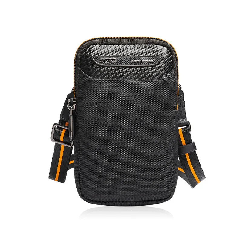 

373015D McLaren co branded ballistic nylon men's mobile phone messenger bag
