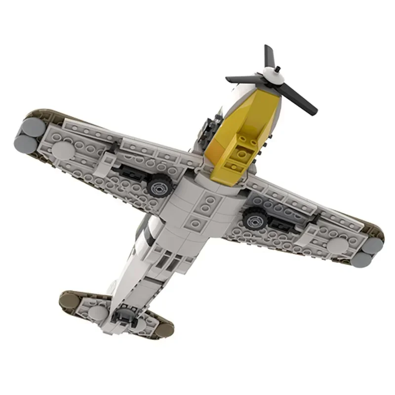 Moc строительные кирпичи военная модель Messerschmitt Bf 109 технологические модульные